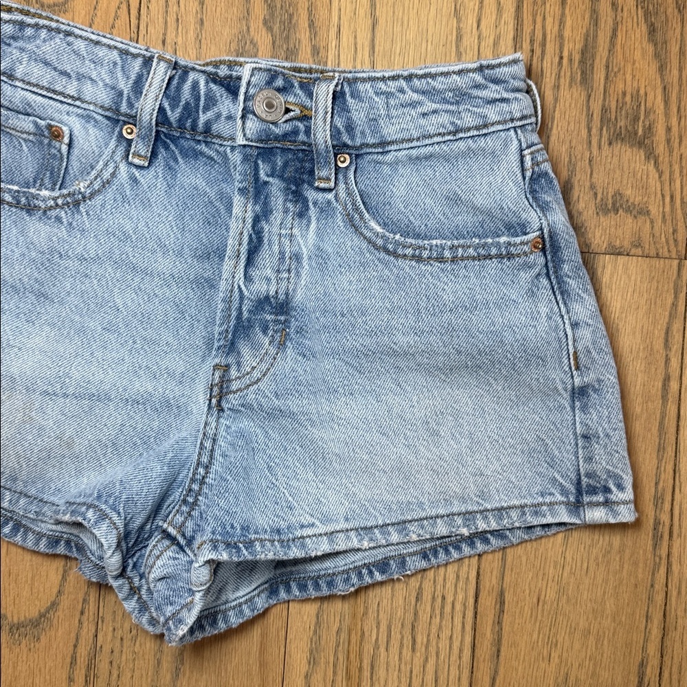 PacSun Women’s High Rise Festival Button Fly Denim Shorts Size 23 - Picture 6 of 15